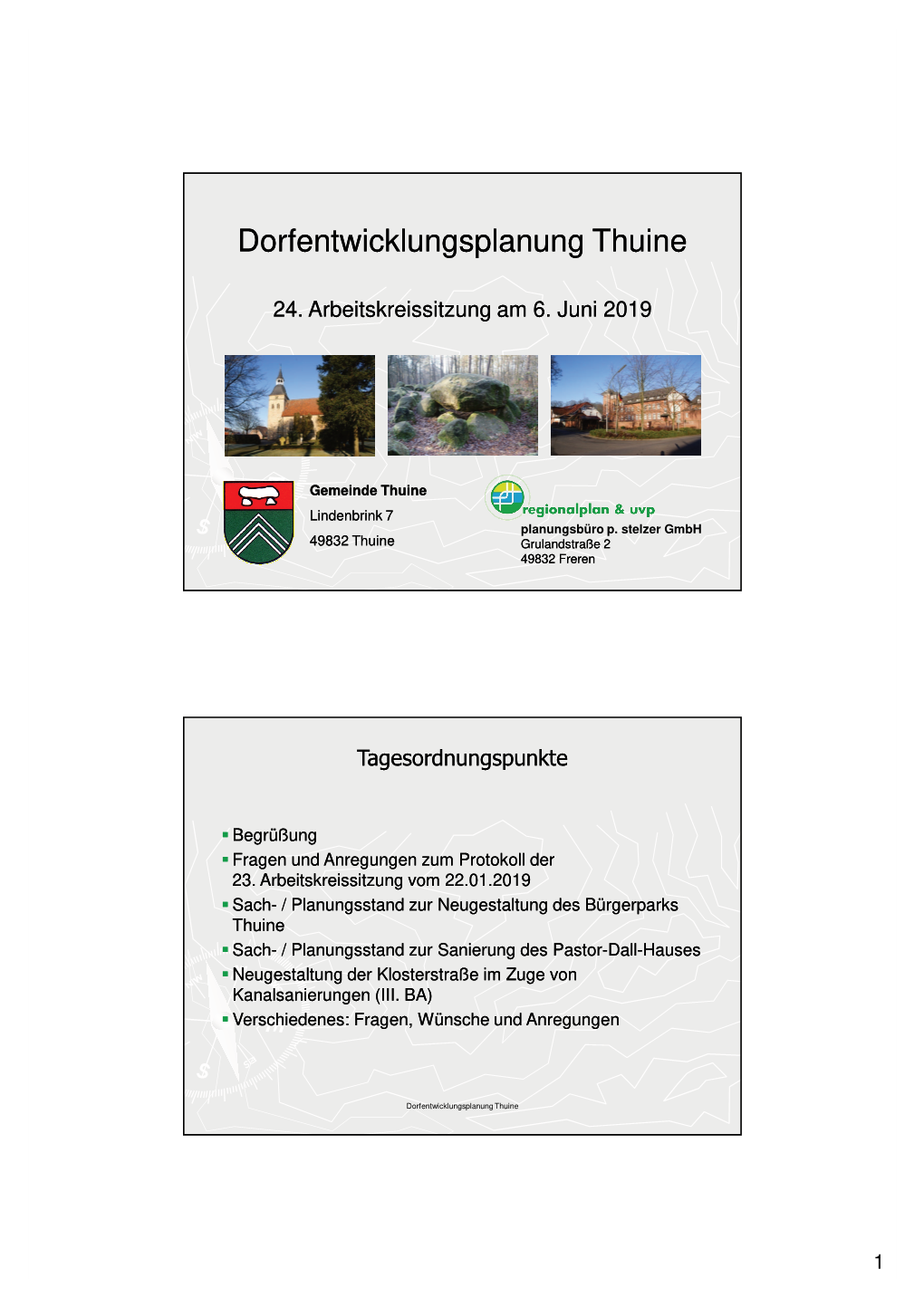 Dorfentwicklungsplanung Thuine