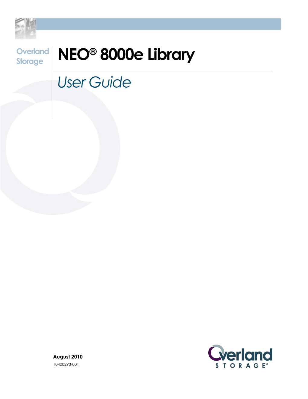 NEO 8000E Library User Guide