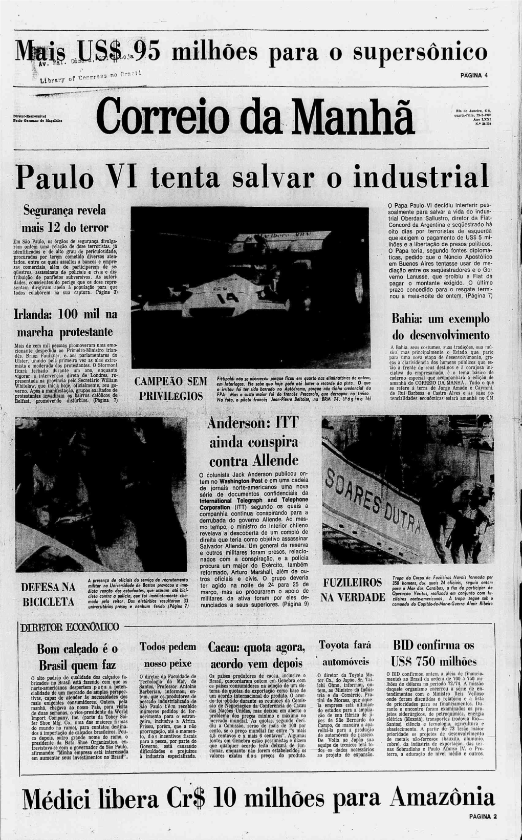 Paulo VI Tenta Salvar O Industrial