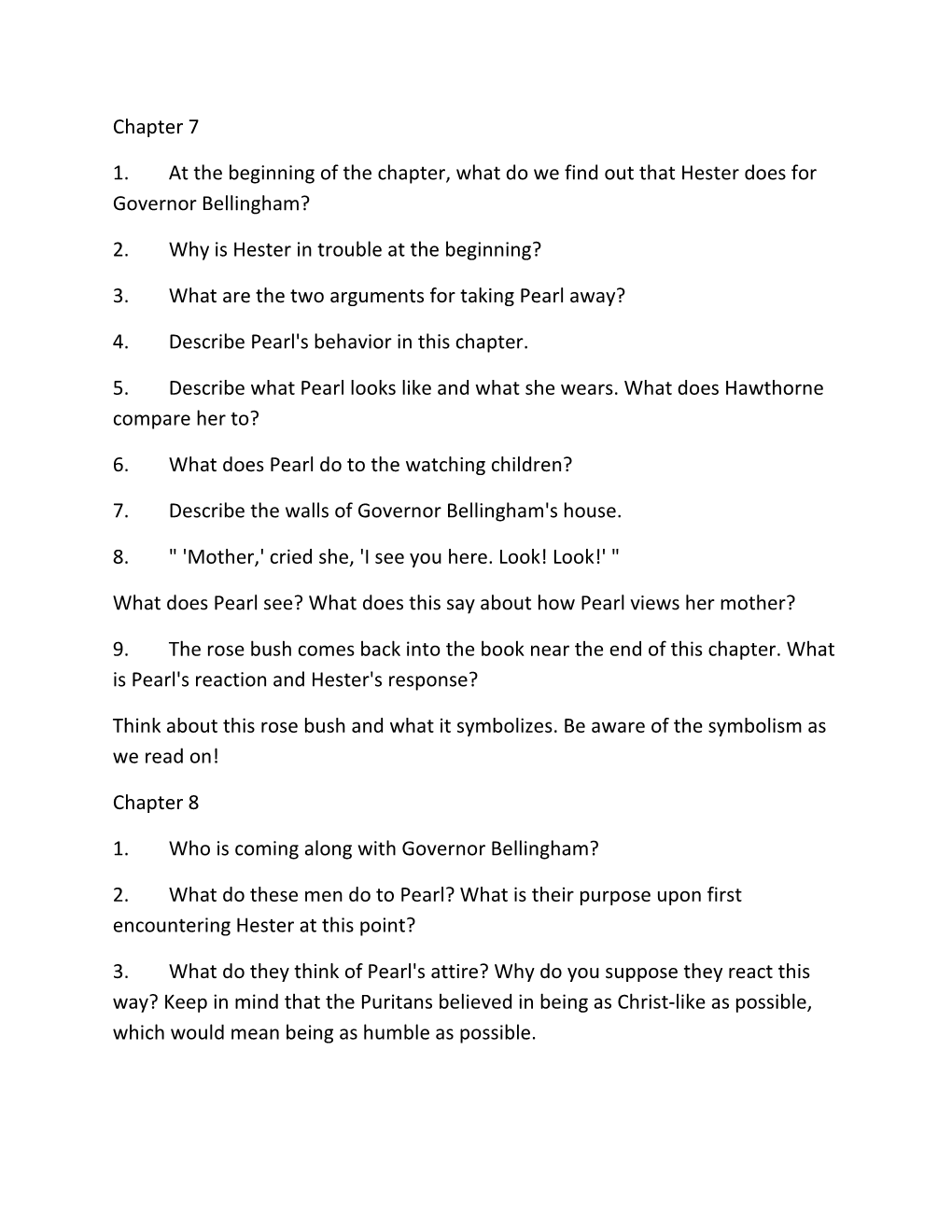 2. Why Is Hester in Trouble at the Beginning?