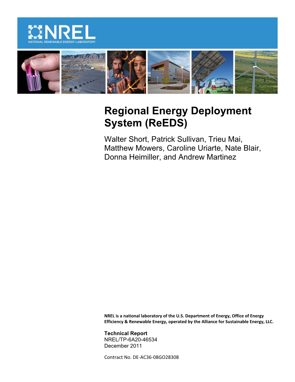 Regional Energy Deployment System (Reeds)
