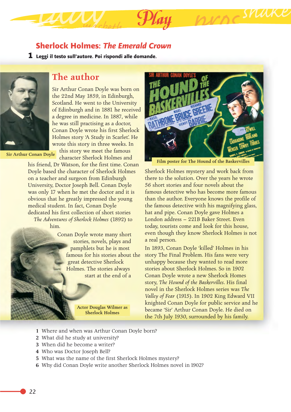 Sherlock Holmes: the Emerald Crown 1 Leggi Il Testo Sull’Autore