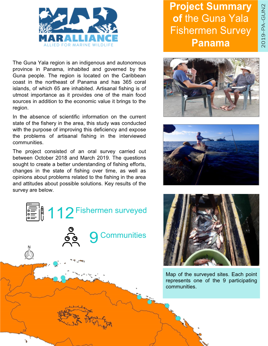 Project Summary of the Guna Yala Fishermen Survey Panama
