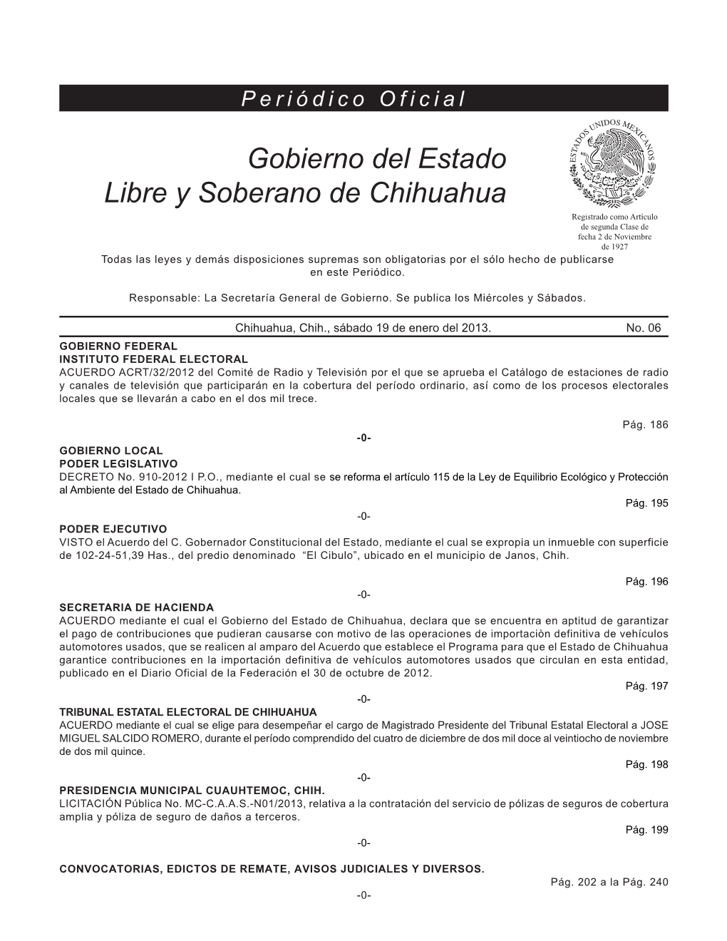 Periódico Oficial Del Estado