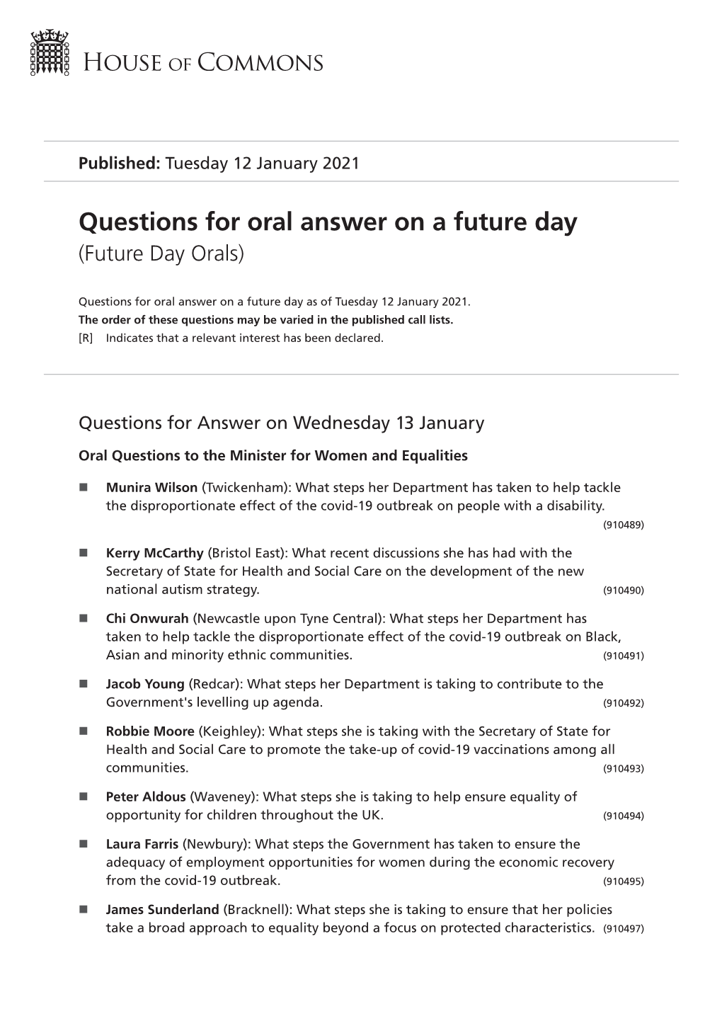 View Future Day Orals PDF File 0.11 MB