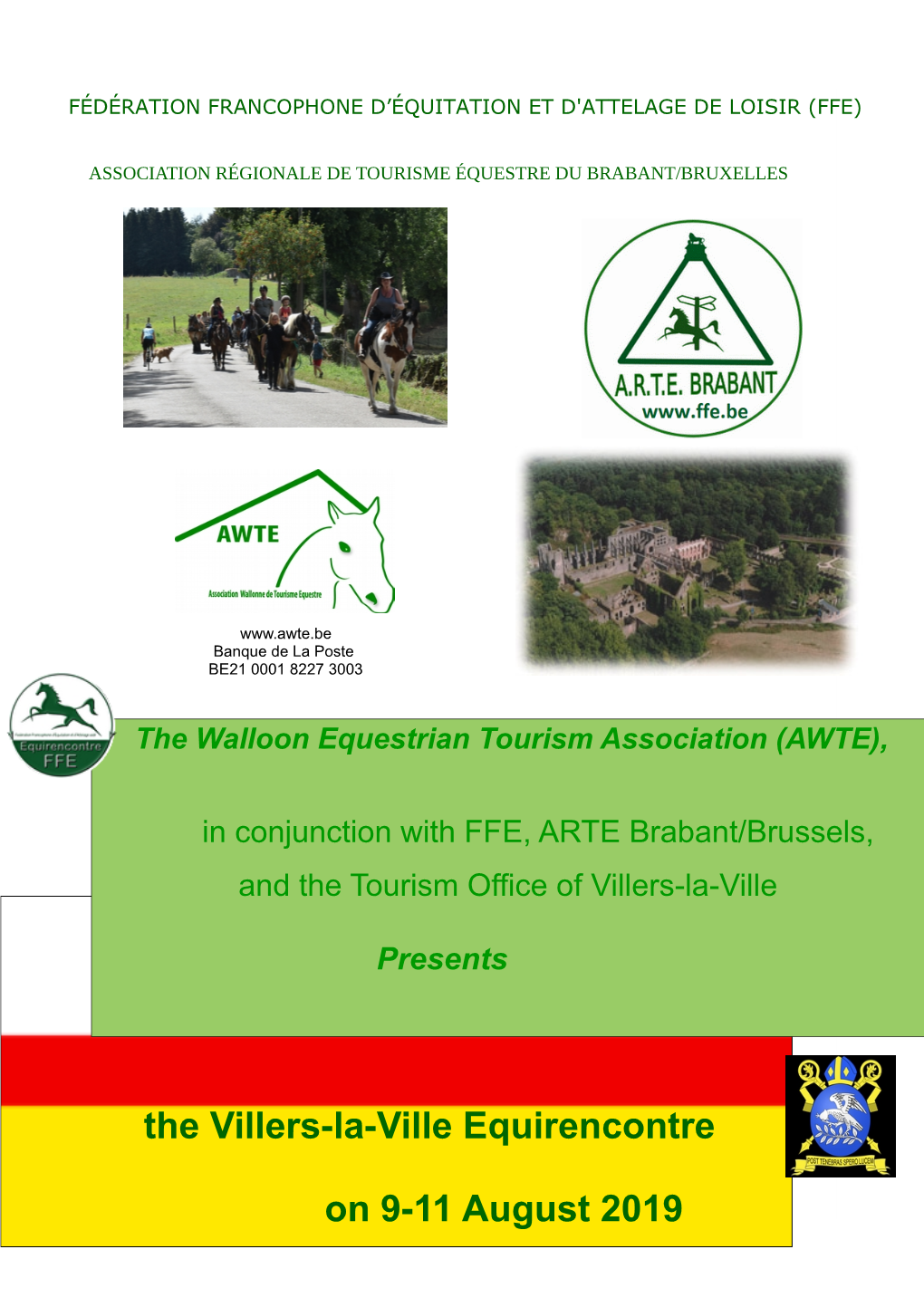 The Villers-La-Ville Equirencontre on 9-11 August 2019