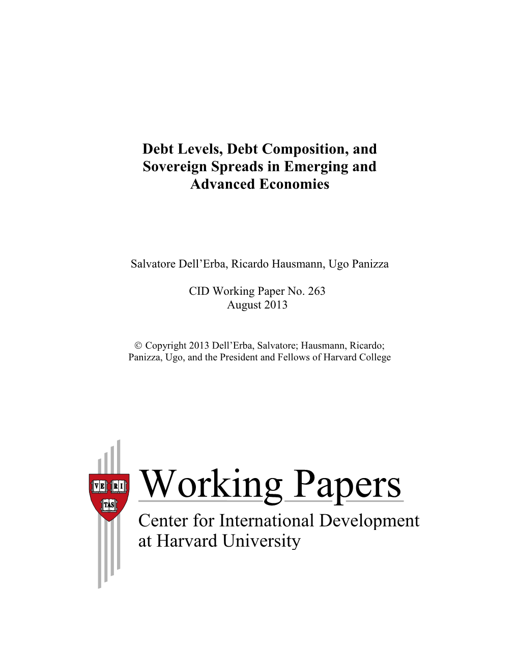 Debt Levels, Debt Composition, and Sovereign Spreads in Emerging and Advanced Economies