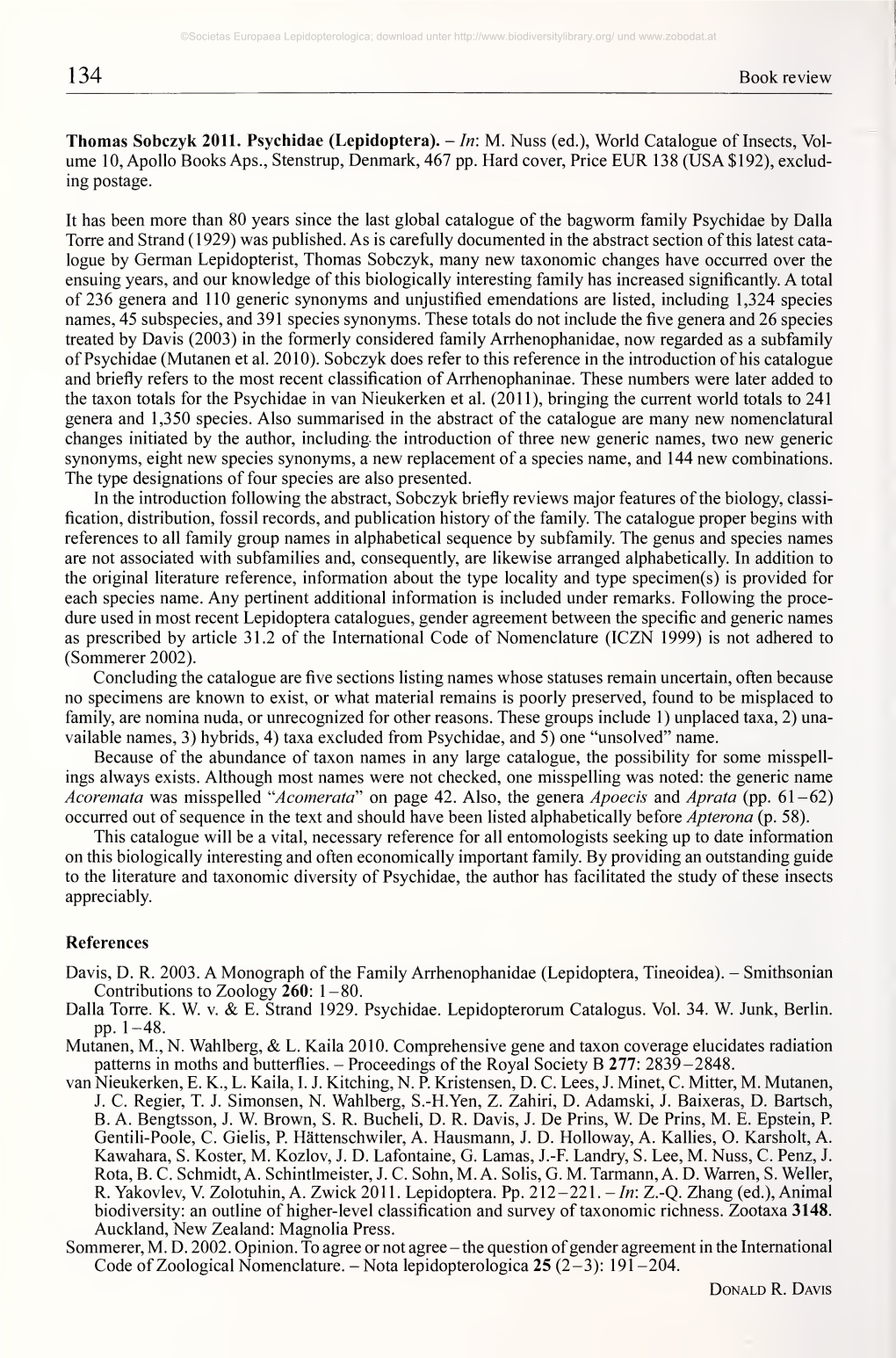 Nota Lepidopterologica 25 (2-3): 191-204