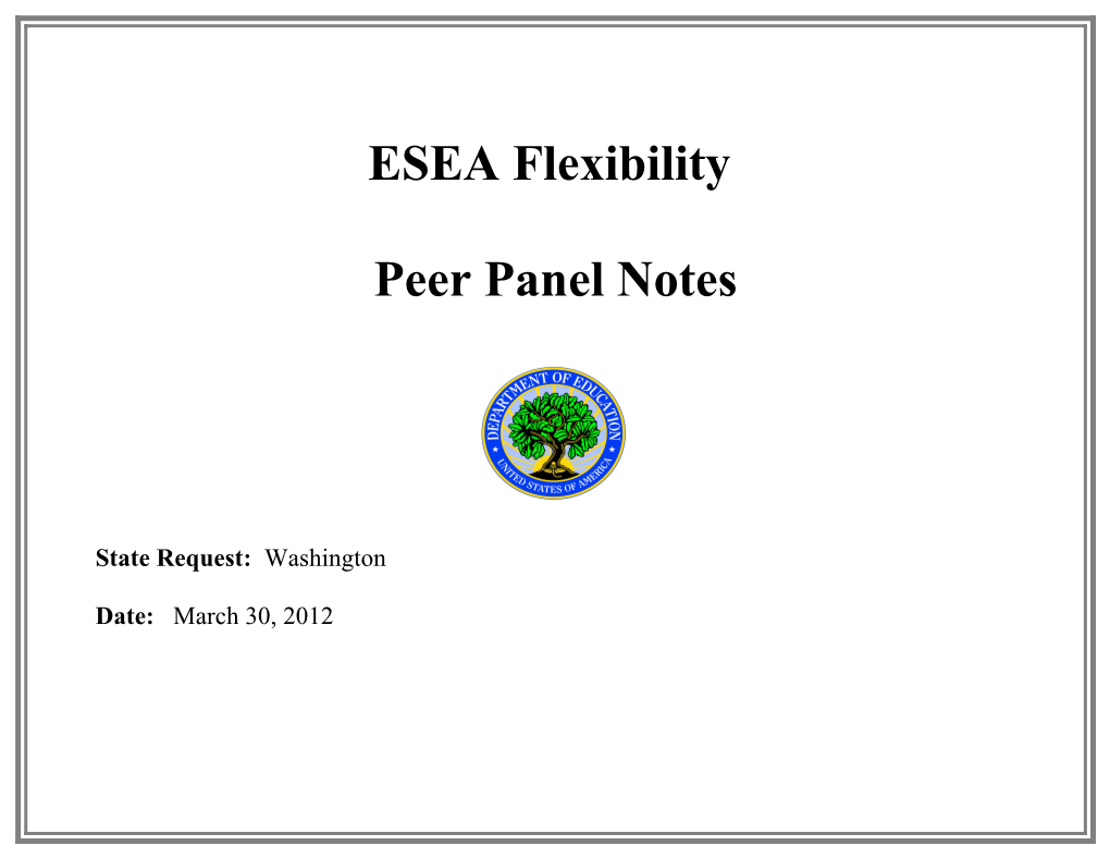 ESEA Regulatory Flexibility Package