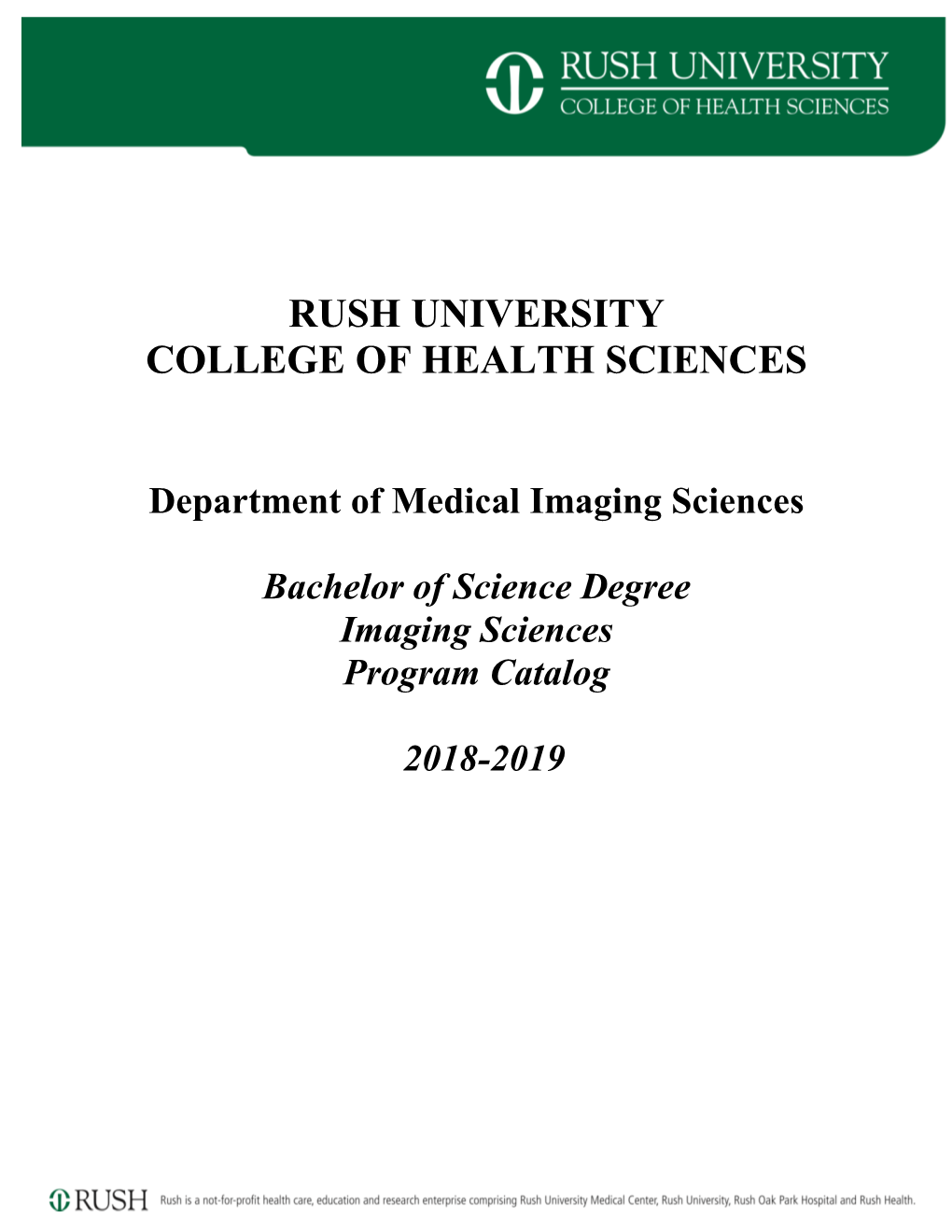 BS in Imaging Sciences
