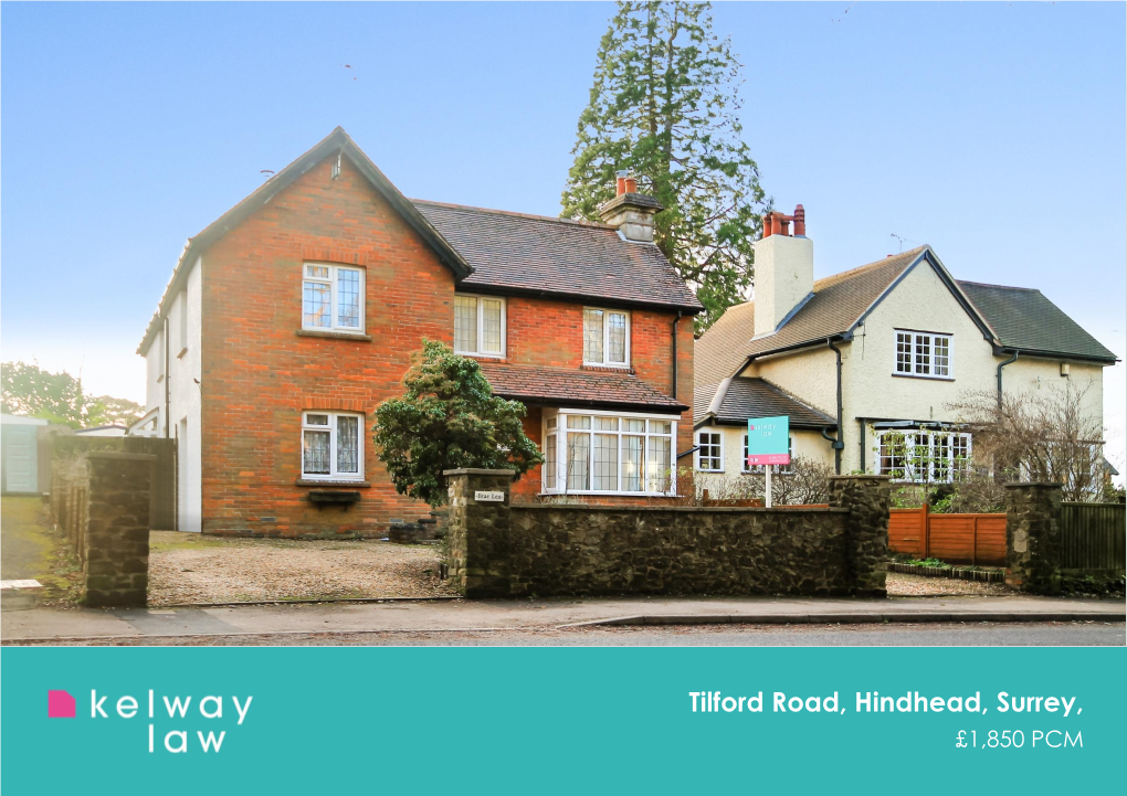 Tilford Road, Hindhead, Surrey, £1,850 PCM