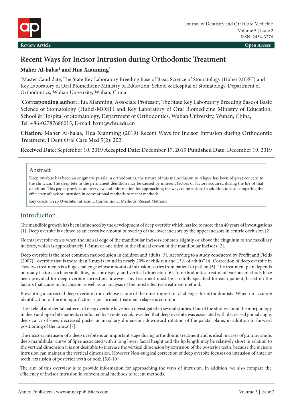 Recent Ways for Incisor Intrusion During Orthodontic Treatment