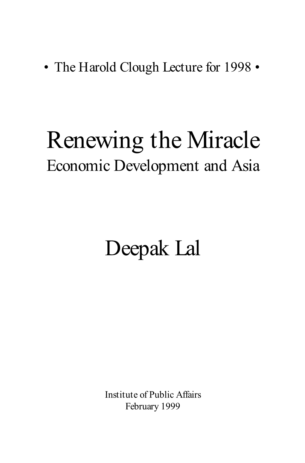 Economic Development and Asia