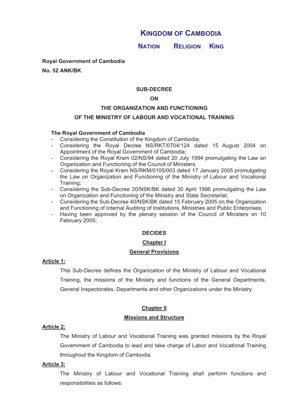 PDF of Sub-Decree in English