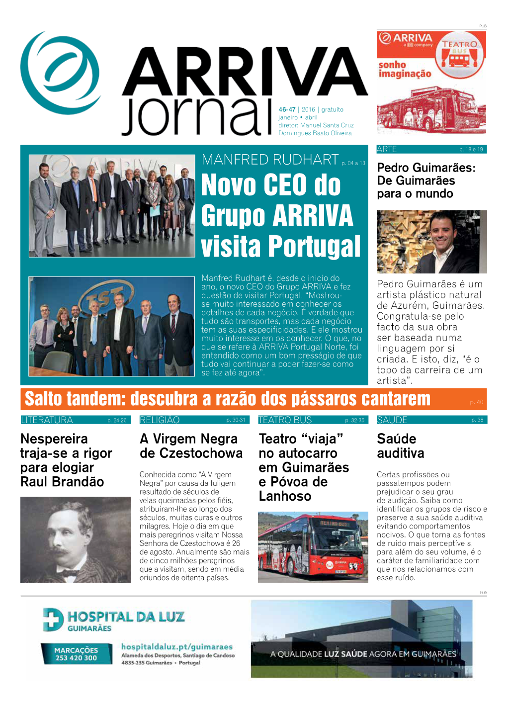 Novo CEO Do Grupo ARRIVA Visita Portugal