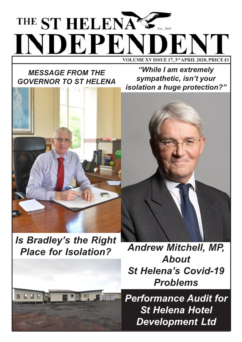 Andrew Mitchell, MP, About St Helena's