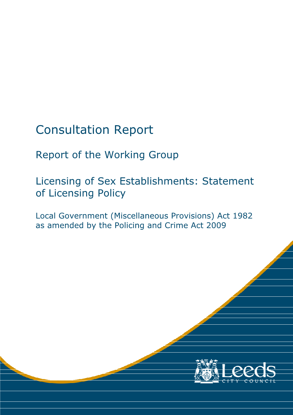 Consultation Report