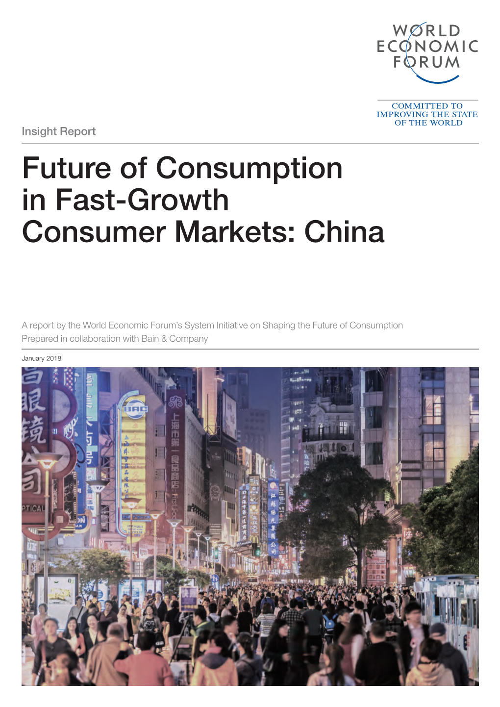 Future of Consumption in Fast-Growth Consumer Markets: China