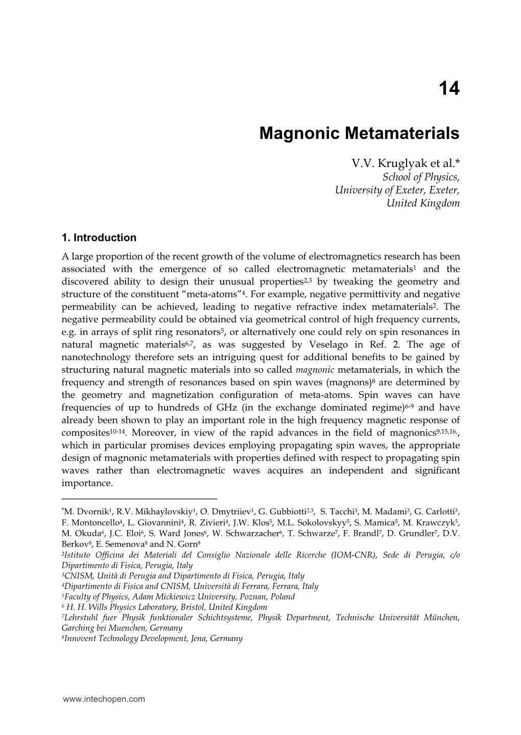 Magnonic Metamaterials