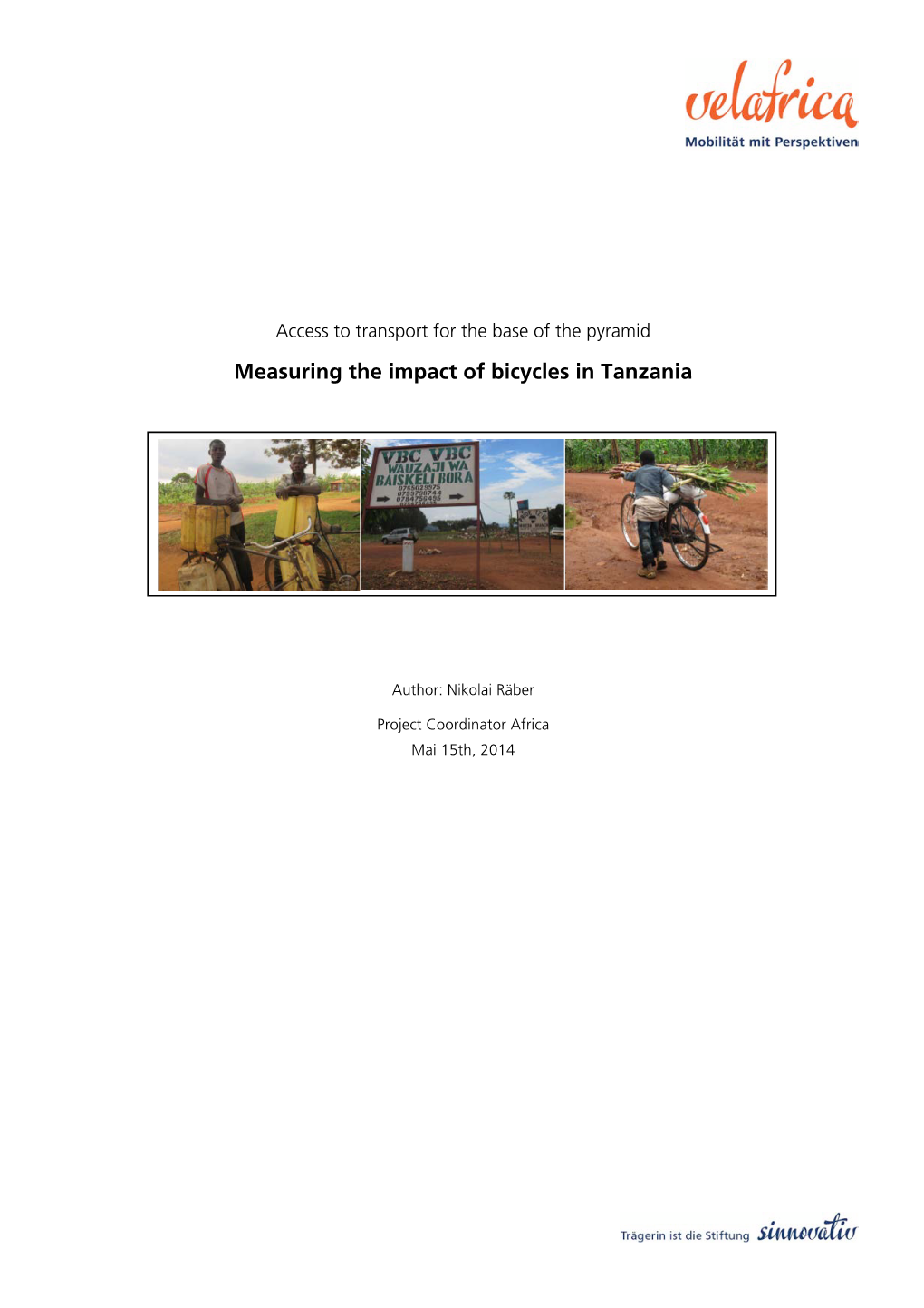 Measuring the Impact of Bicycles in Tanzania