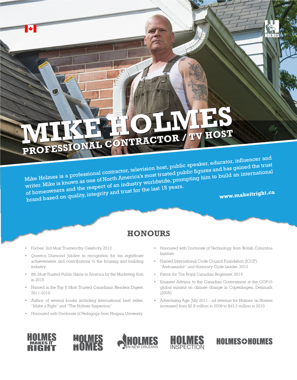 Mike Holmes Professional Contractor / Tv Host