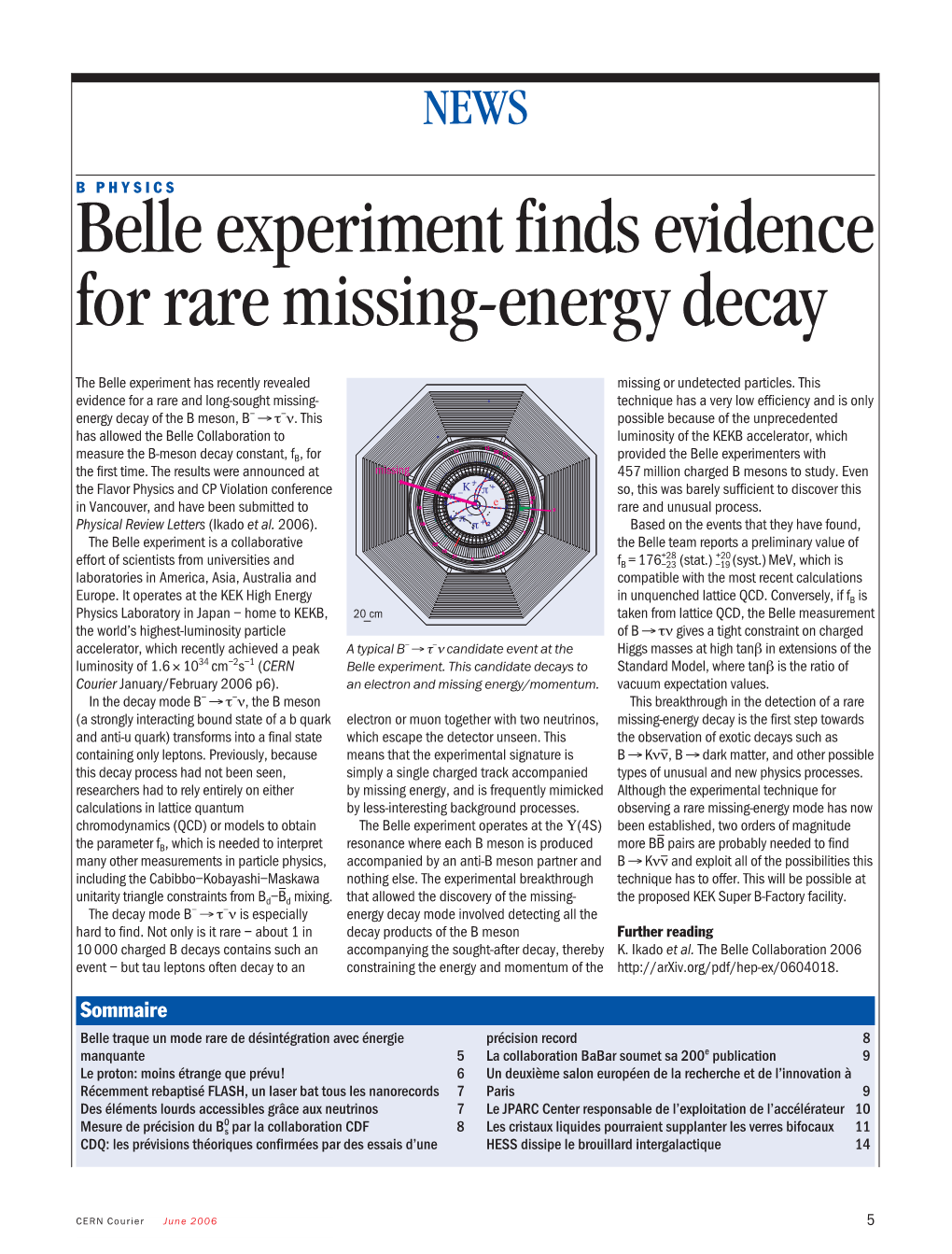 Belle Experiment Finds Evidence for Rare Missing-Energy Decay