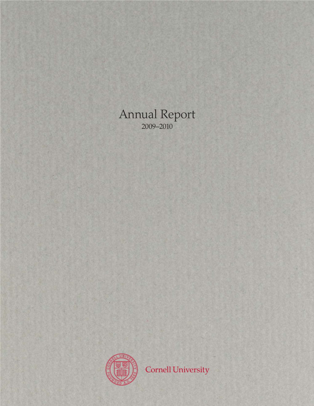 Cornell University Annual Report