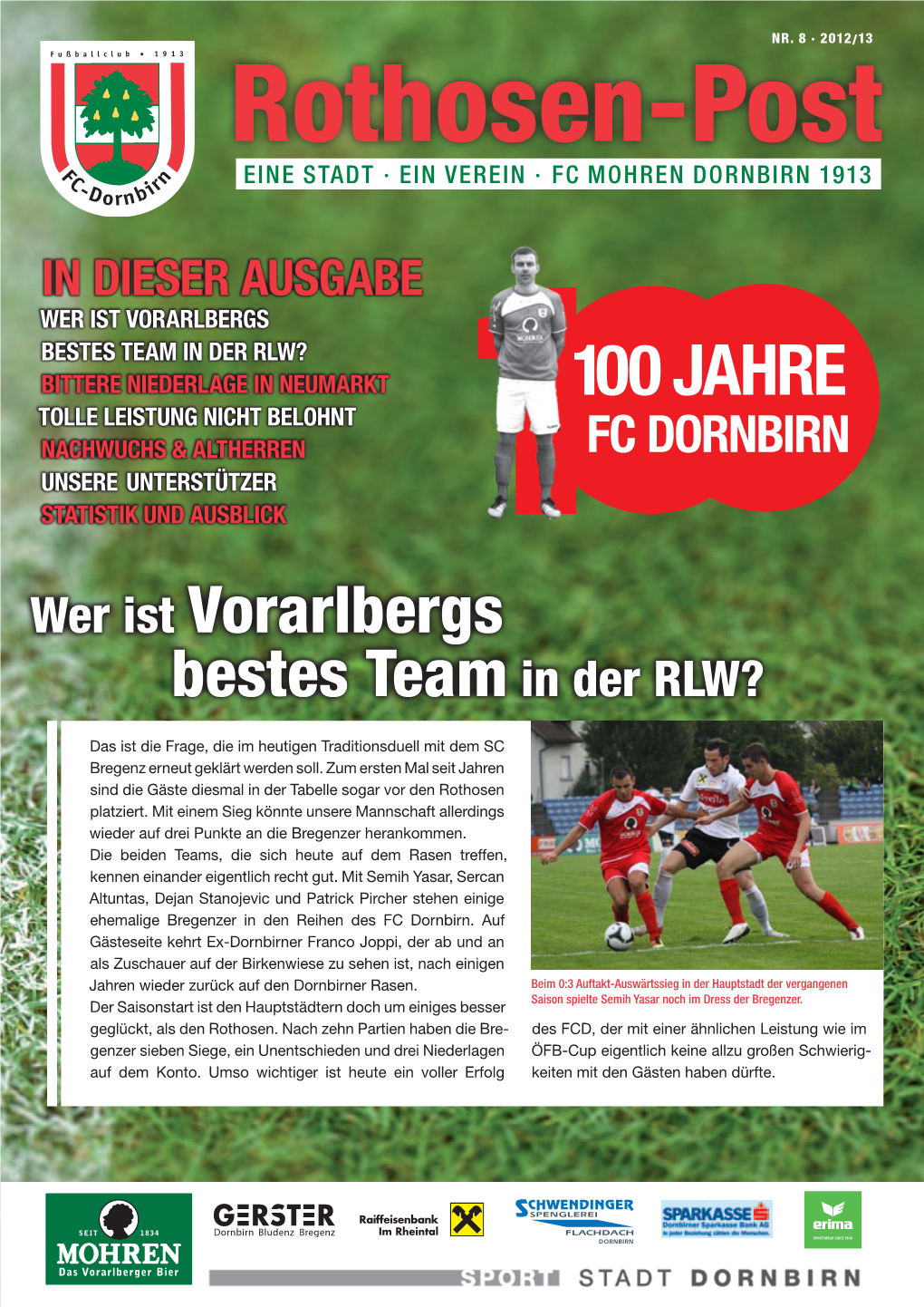 8) Rothosen Post Ausgabe 8 Zum Spiel Gegen SC Bregenz
