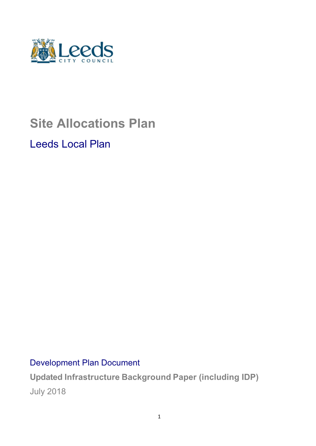 Site Allocations Plan & Aire Valley Leeds