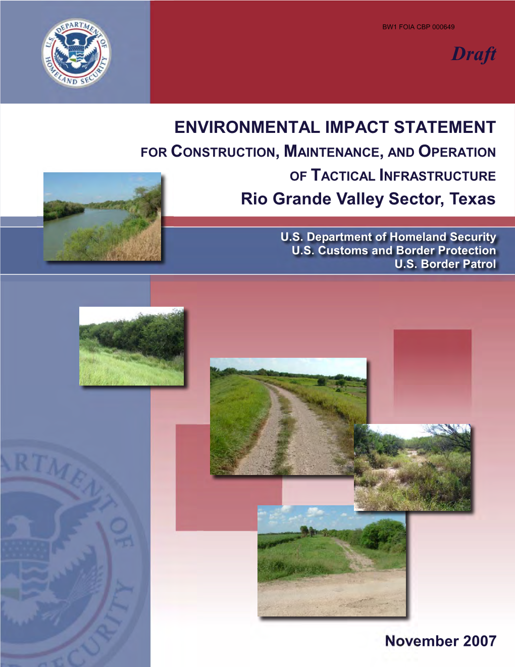 ENVIRONMENTAL IMPACT STATEMENT Rio Grande Valley