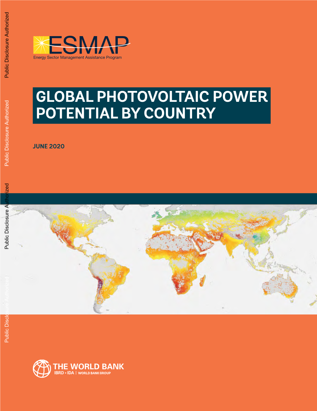 Global Photovoltaic Power Potential by Country – World Bank