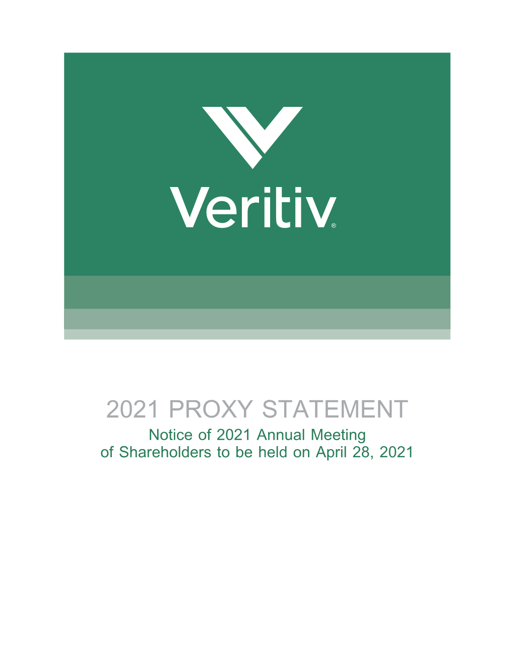 Veritiv Corporation 2021 Proxy Statement