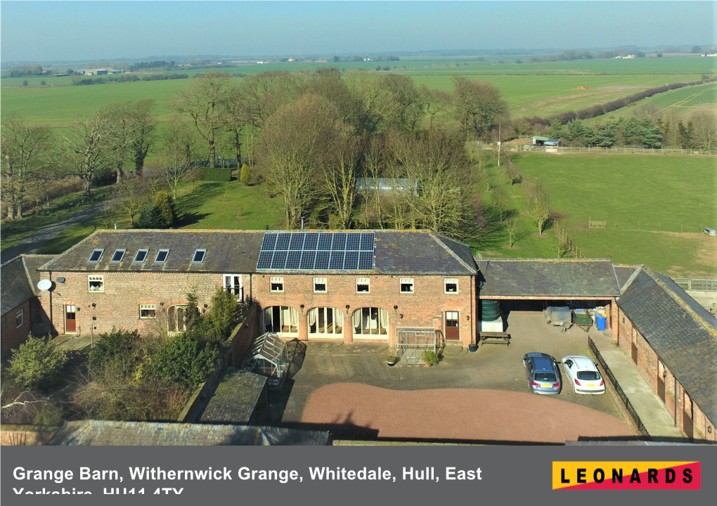 Withernwick Grange, Whitedale, Hull, East Yorkshire, HU11 4TY • Stunning Barn Conversion • Registered Small Holding • C