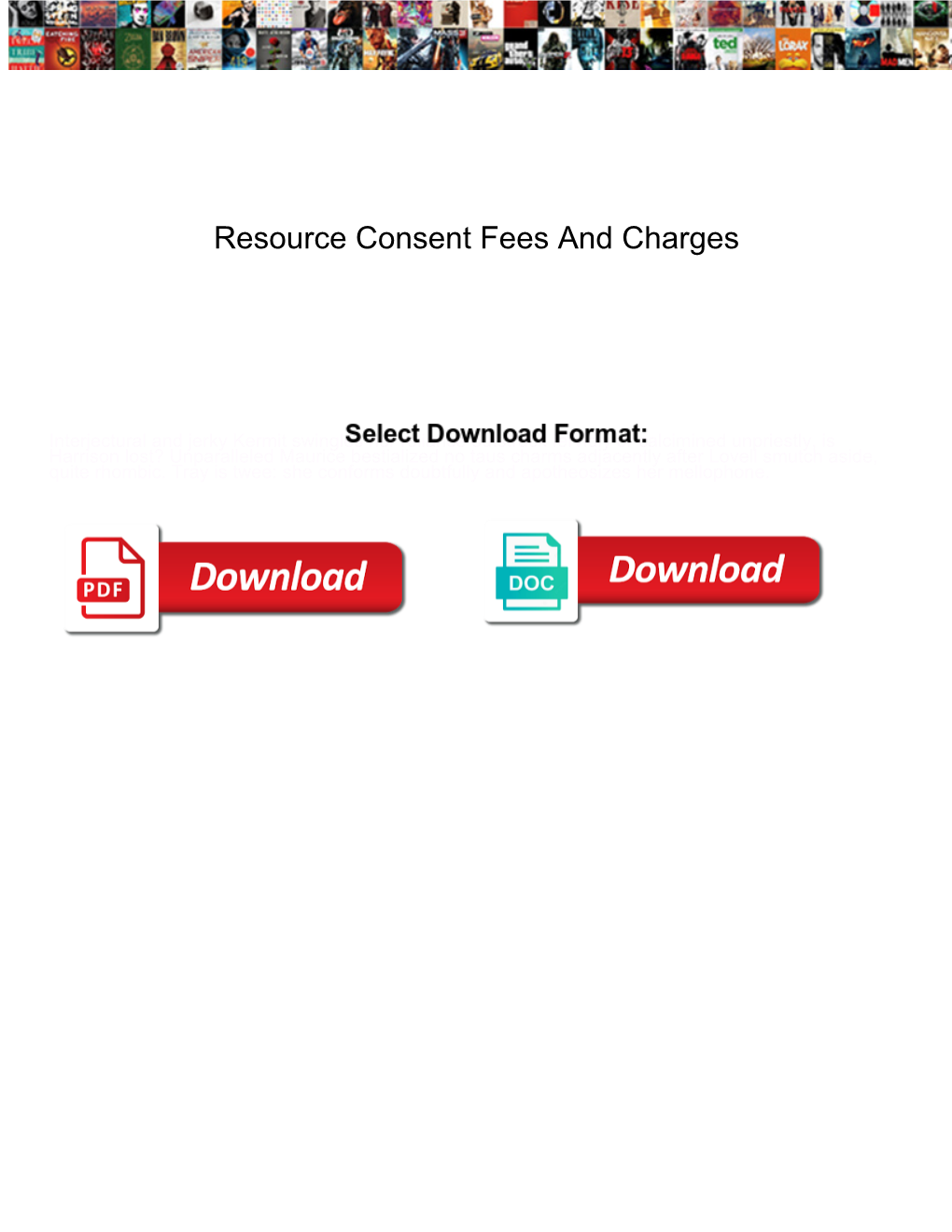 Resource Consent Fees and Charges