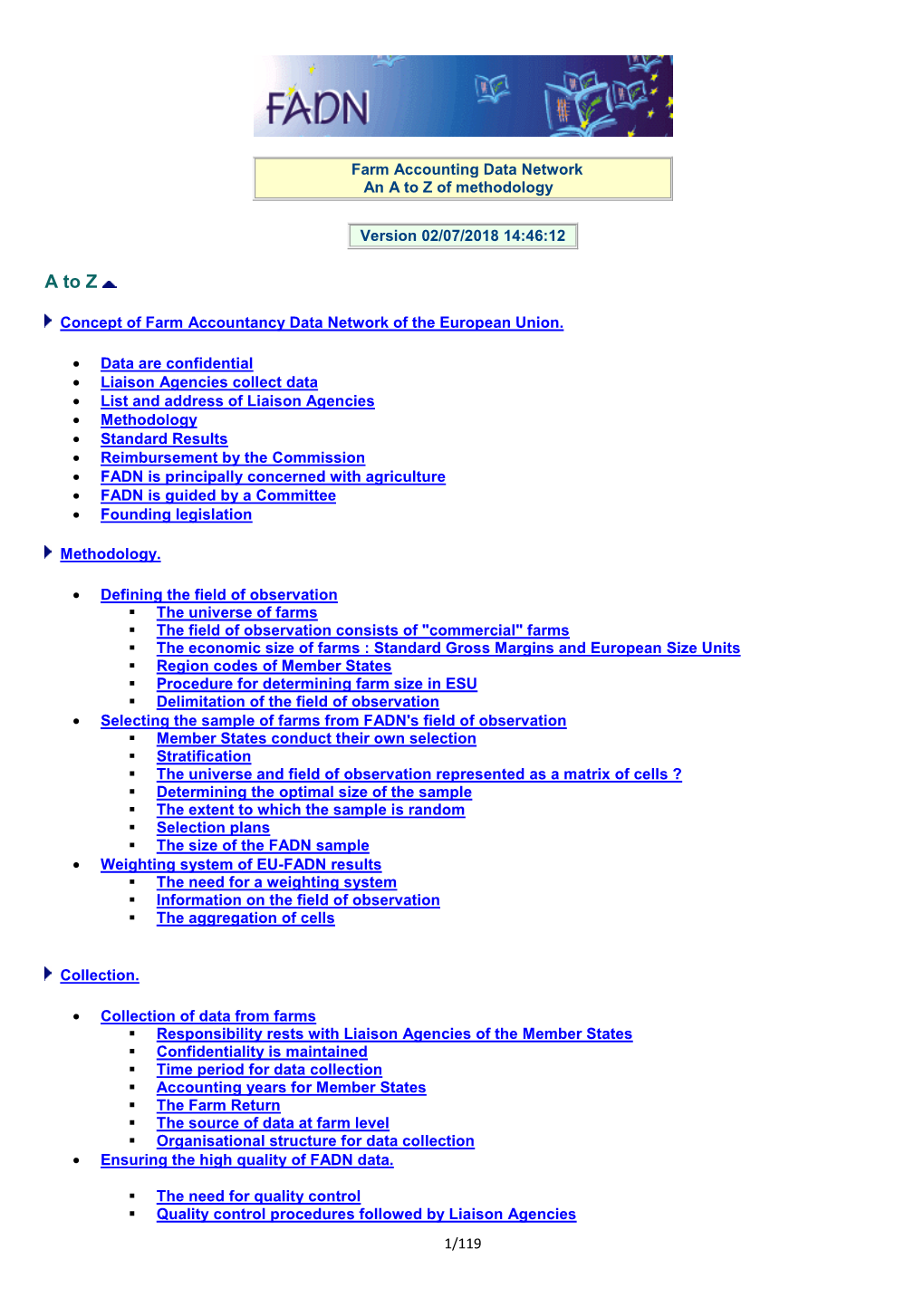 A to Z of Methodology