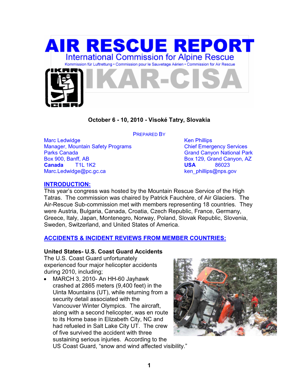 2010 Air Rescue Report