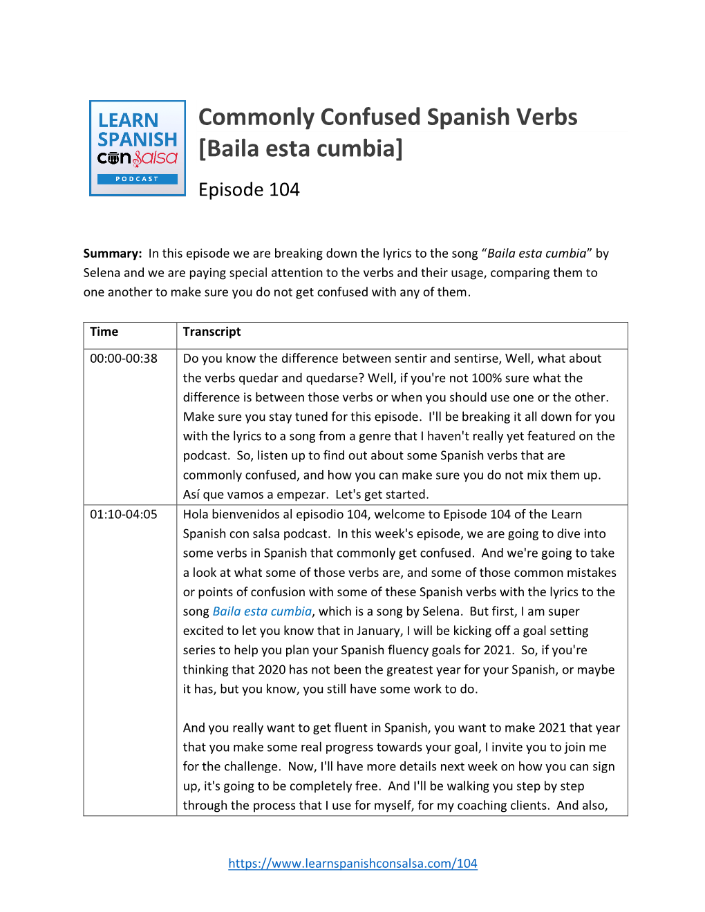 Commonly Confused Spanish Verbs [Baila Esta Cumbia]