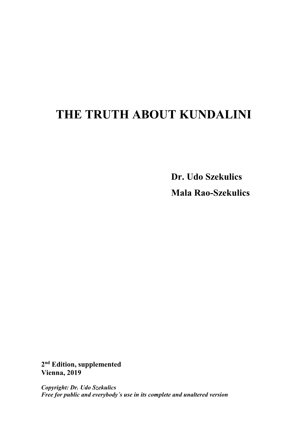 The Truth About Kundalini