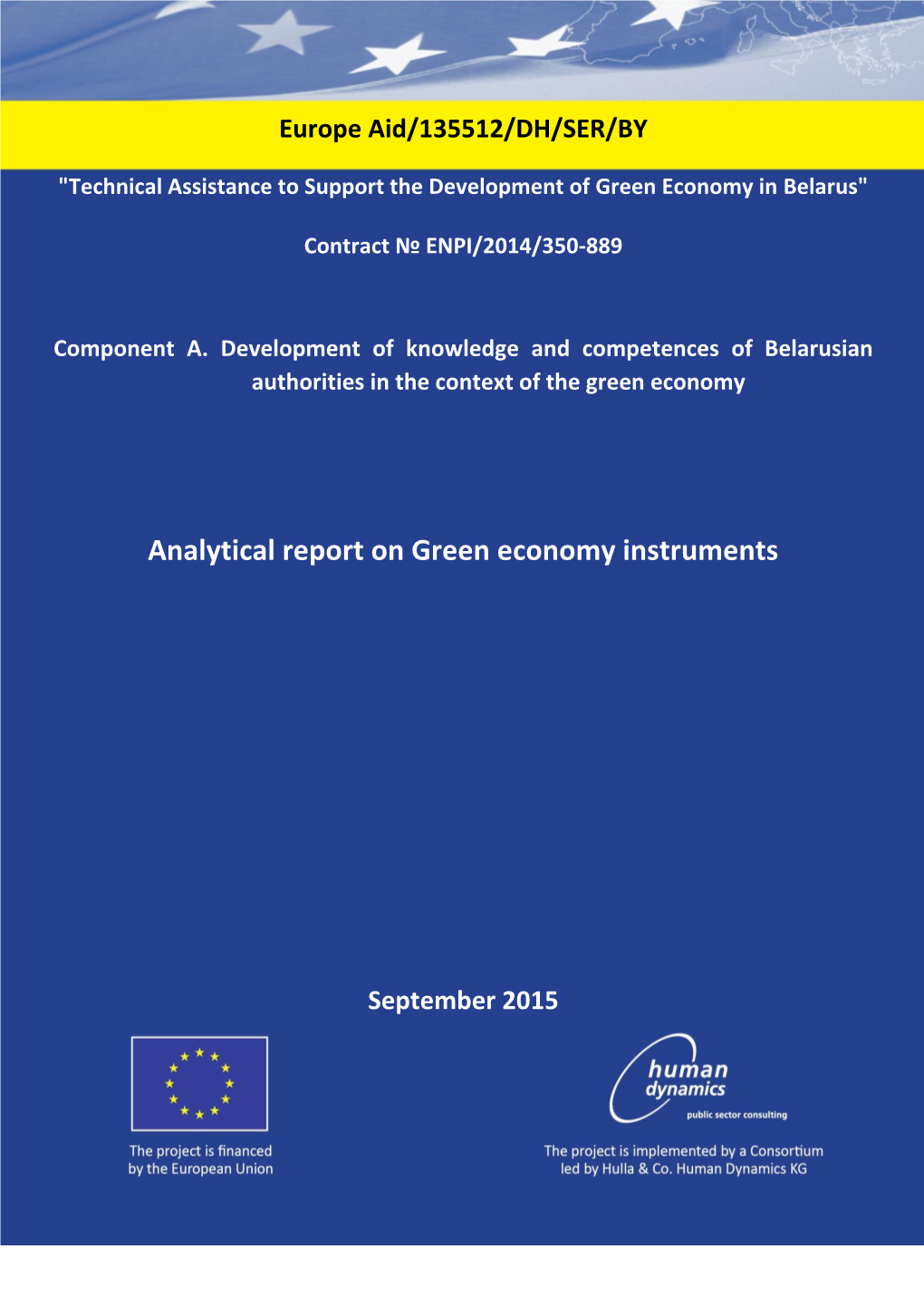 Analytical Report on Green Economy Instruments