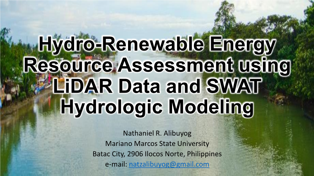 Assessing the Impacts of Climate Change on the Watershed