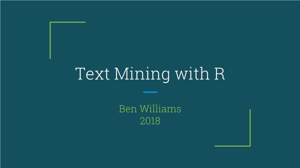 Text Mining with R