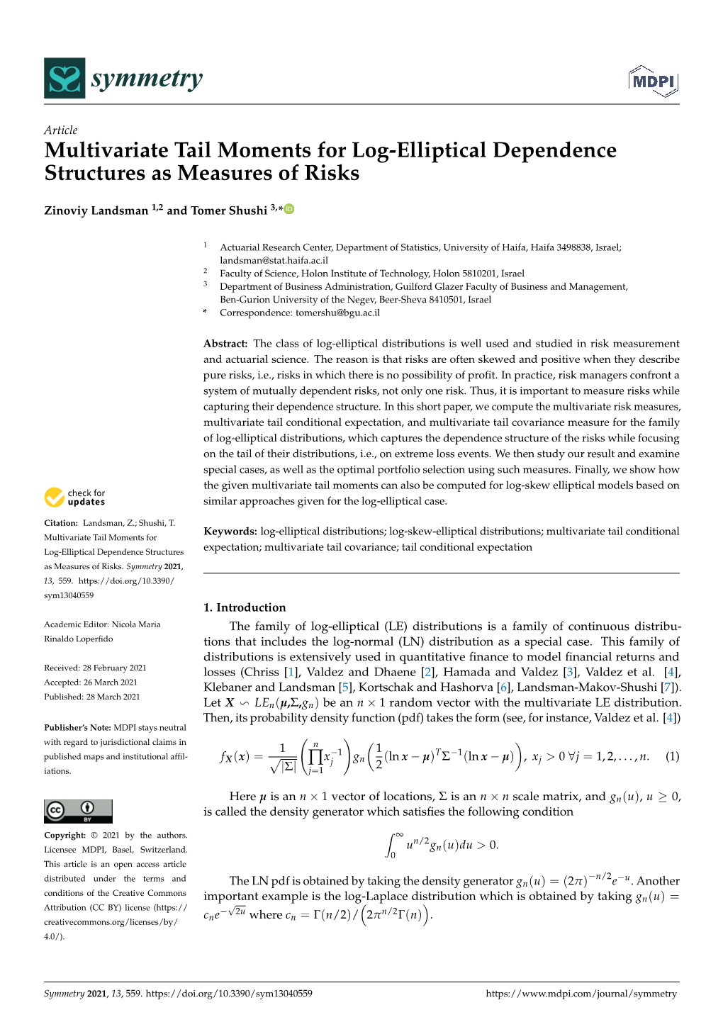 Multivariate Tail Moments for Log-Elliptical Dependence Structures As Measures of Risks