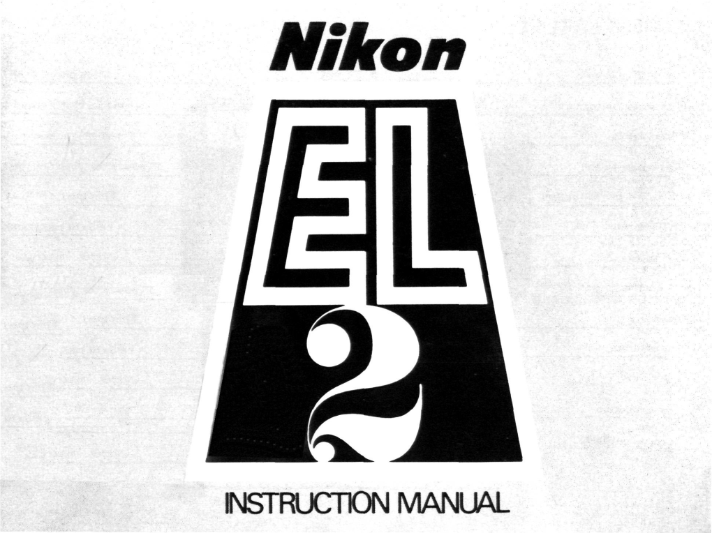 Instruction Manual Nomenclature