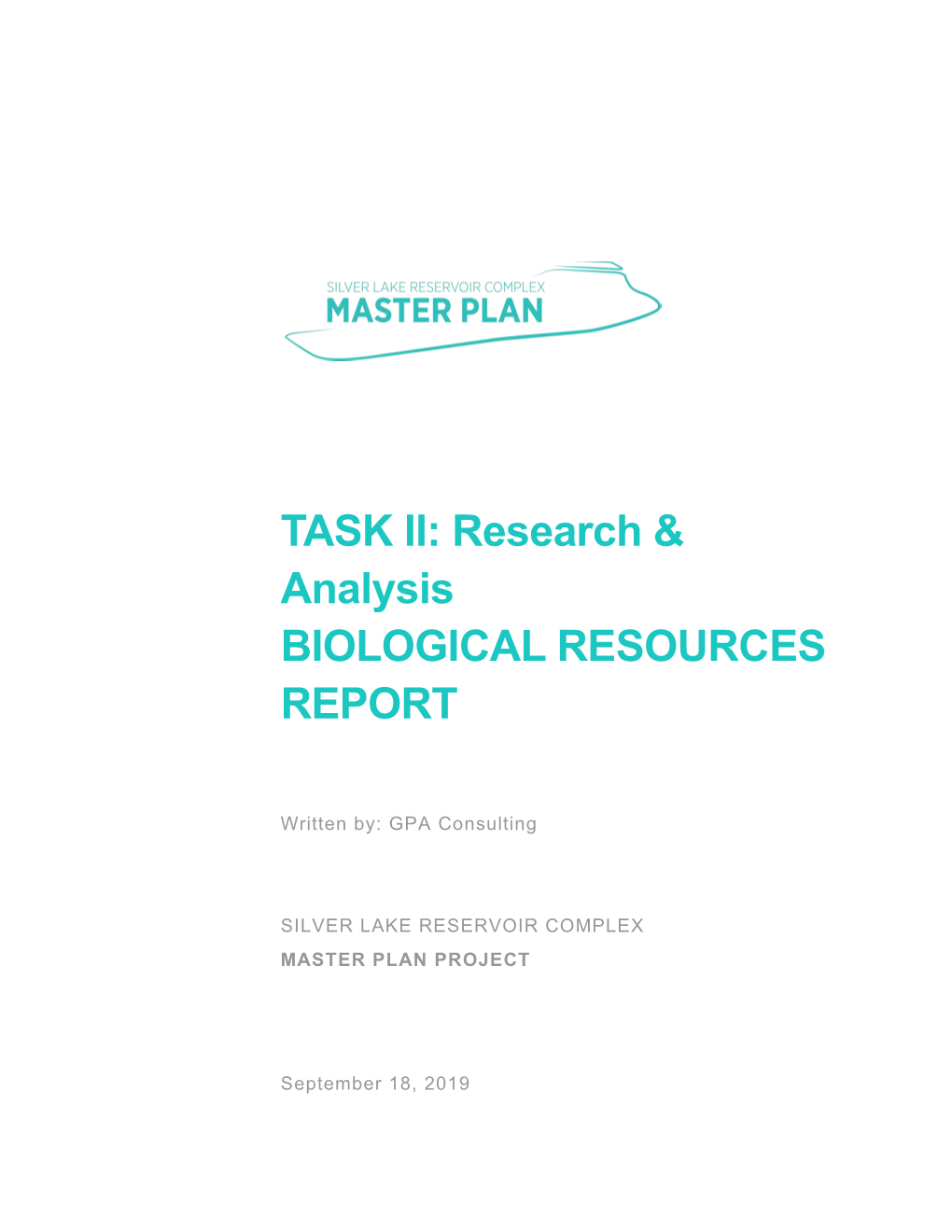 TASK II: Research & Analysis BIOLOGICAL RESOURCES REPORT