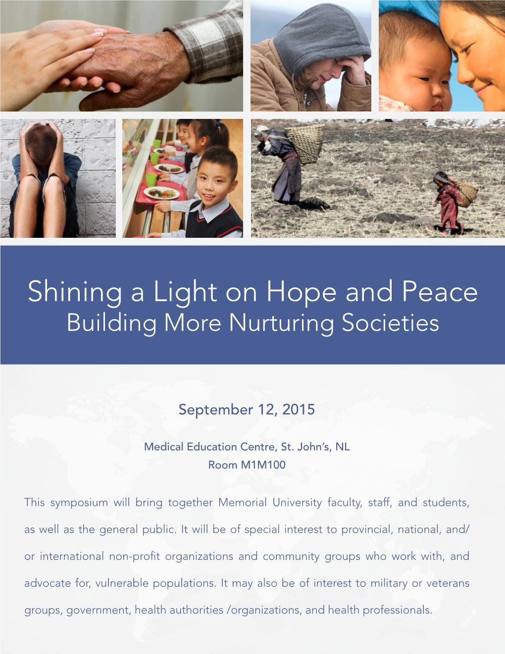 Shining a Light on Hope and Peace Building More Nurturing Societies