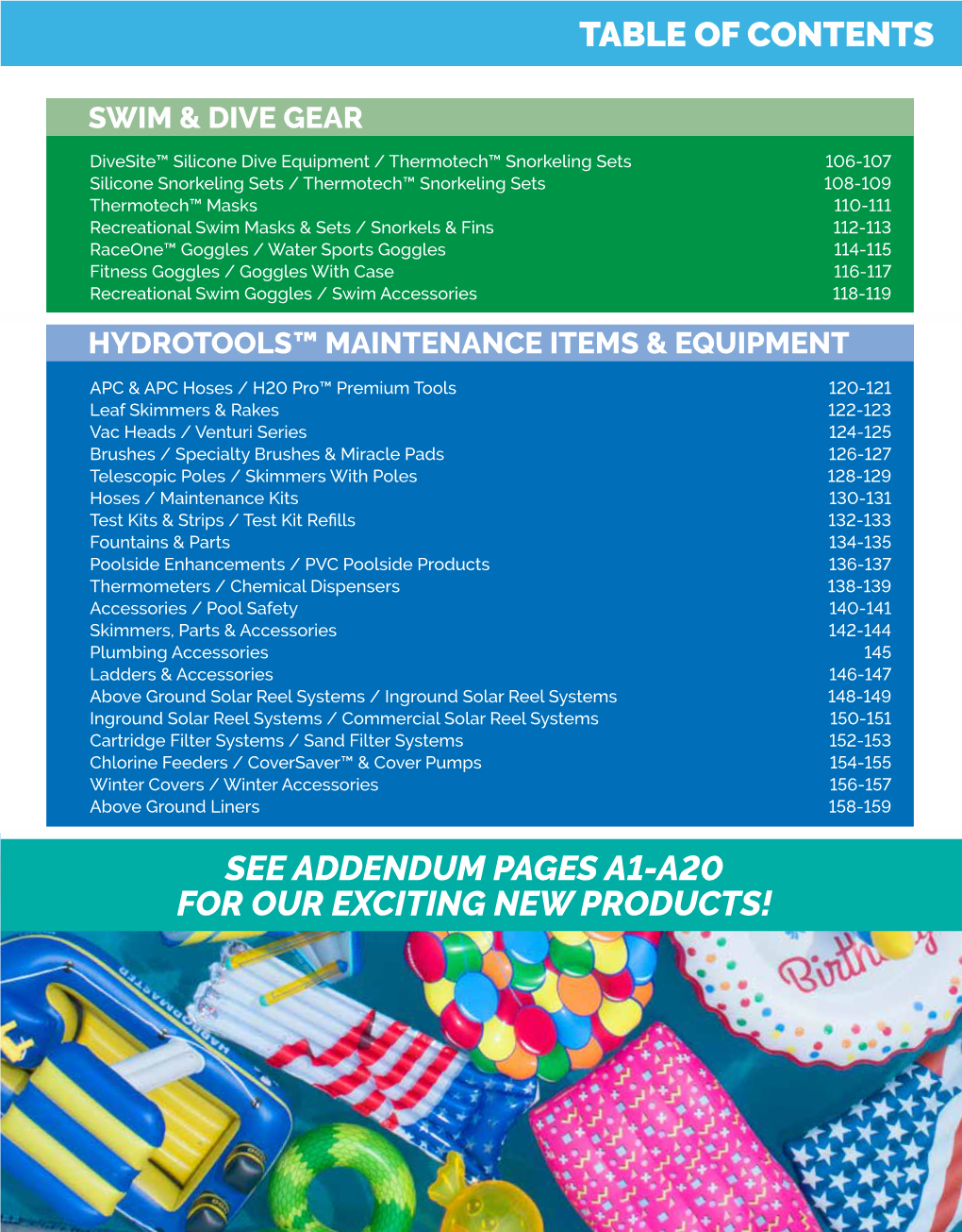 Table of Contents See Addendum Pages A1-A20 For