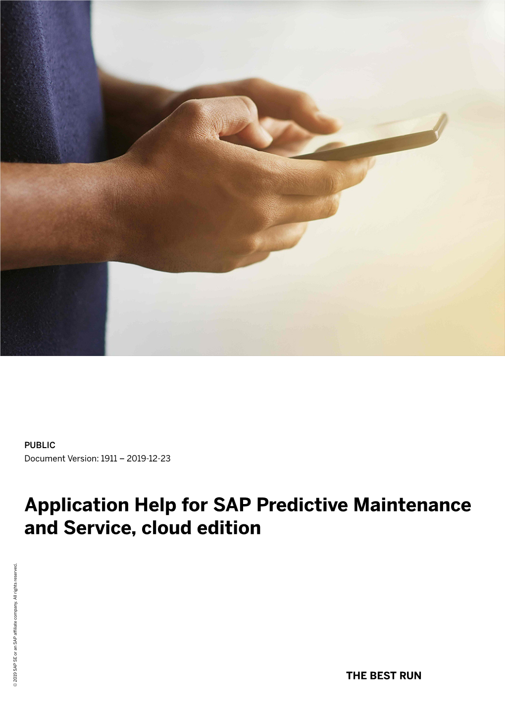 Application Help for SAP Predictive Maintenance and Service, Cloud Edition Company