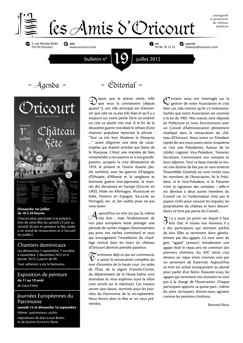 Les Amis D'oricourt : Bulletin N°19