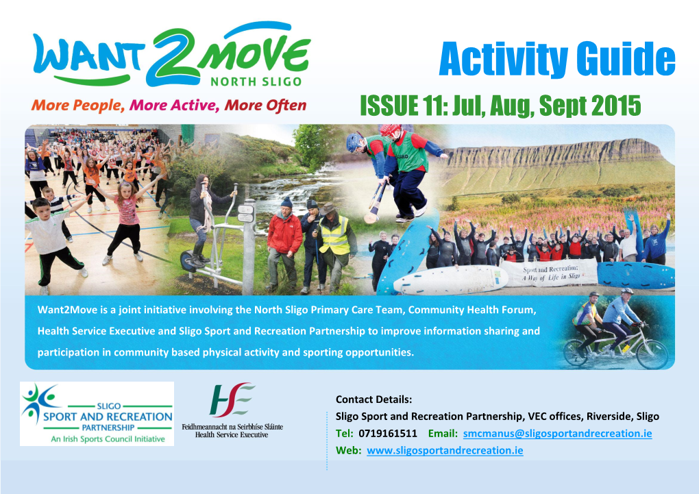 Activity Guide ISSUE 11: Jul, Aug, Sept 2015