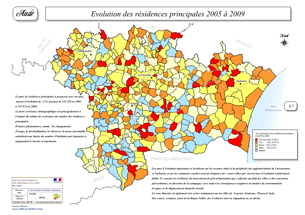 Atlas Departemental De L'aude- Ddtm